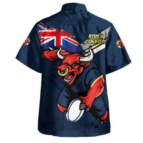 North Queensland Cowboys Hawaiian Shirt Custom For Die Hard Fan Australia Flag Scratch Style North Queensland Cowboys Hawaiian Shirt Custom For Die Hard Fan Australia Flag Scratch Style