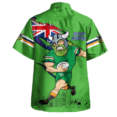 Canberra Raiders Hawaiian Shirt Custom For Die Hard Fan Australia Flag Scratch Style Canberra Raiders Hawaiian Shirt Custom For Die Hard Fan Australia Flag Scratch Style