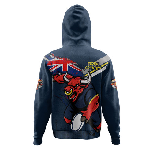 North Queensland Cowboys Hoodie Custom For Die Hard Fan Australia Flag Scratch Style North Queensland Cowboys Hoodie Custom For Die Hard Fan Australia Flag Scratch Style