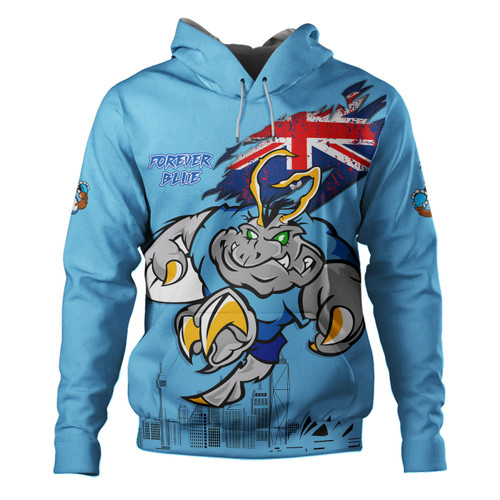 New South Wales Blues Hoodie Custom For Die Hard Fan Australia Flag Scratch Style