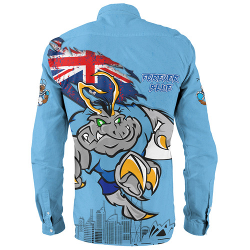 New South Wales Blues Long Sleeve Shirt Custom For Die Hard Fan Australia Flag Scratch Style New South Wales Blues Long Sleeve Shirt Custom For Die Hard Fan Australia Flag Scratch Style