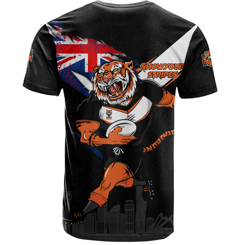 Wests Tigers T-Shirt Custom For Die Hard Fan Australia Flag Scratch Style Wests Tigers T-Shirt Custom For Die Hard Fan Australia Flag Scratch Style