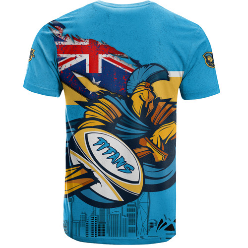 Gold Coast Titans T-Shirt Custom For Die Hard Fan Australia Flag Scratch Style Gold Coast Titans T-Shirt Custom For Die Hard Fan Australia Flag Scratch Style