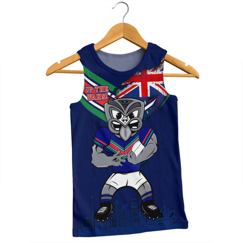 New Zealand Warriors Women Racerback Singlet Custom For Die Hard Fan Australia Flag Scratch Style