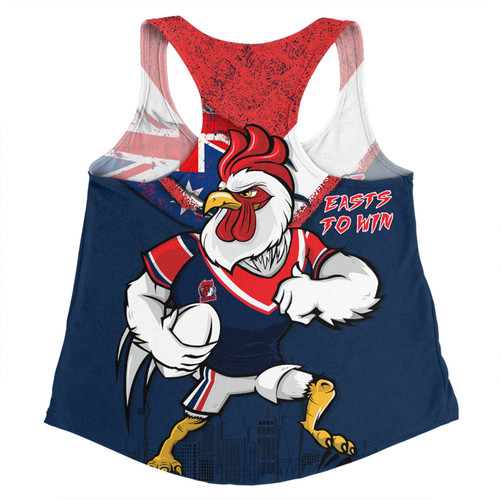Sydney Roosters Women Racerback Singlet Custom For Die Hard Fan Australia Flag Scratch Style Sydney Roosters Women Racerback Singlet Custom For Die Hard Fan Australia Flag Scratch Style
