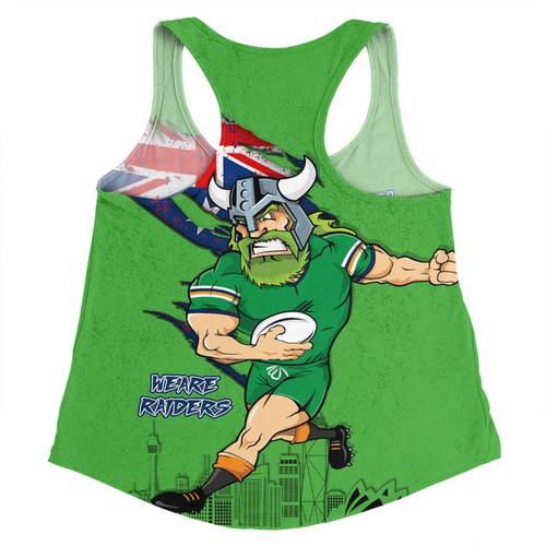 Canberra Raiders Women Racerback Singlet Custom For Die Hard Fan Australia Flag Scratch Style Canberra Raiders Women Racerback Singlet Custom For Die Hard Fan Australia Flag Scratch Style