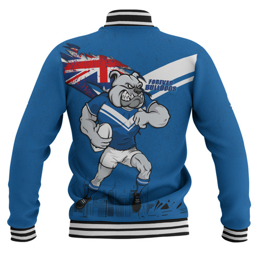 Canterbury-Bankstown Bulldogs Baseball Jacket Custom For Die Hard Fan Australia Flag Scratch Style Canterbury-Bankstown Bulldogs Baseball Jacket Custom For Die Hard Fan Australia Flag Scratch Style