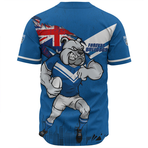 Canterbury-Bankstown Bulldogs Baseball Shirt Custom For Die Hard Fan Australia Flag Scratch Style Canterbury-Bankstown Bulldogs Baseball Shirt Custom For Die Hard Fan Australia Flag Scratch Style