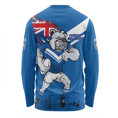 Canterbury-Bankstown Bulldogs Long Sleeve T-shirt Custom For Die Hard Fan Australia Flag Scratch Style Canterbury-Bankstown Bulldogs Long Sleeve T-shirt Custom For Die Hard Fan Australia Flag Scratch Style