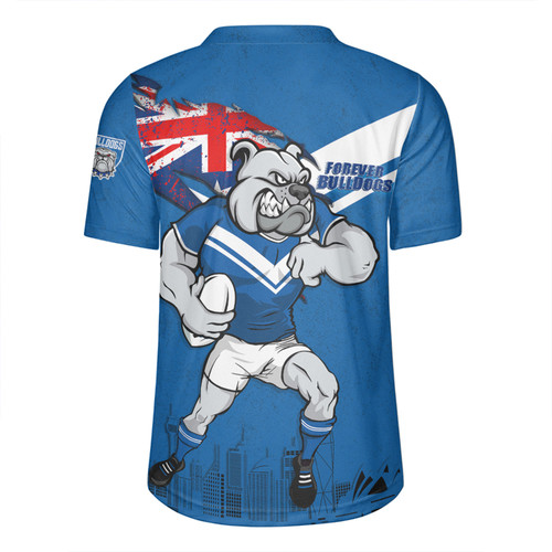Canterbury-Bankstown Bulldogs Rugby Jersey Custom For Die Hard Fan Australia Flag Scratch Style