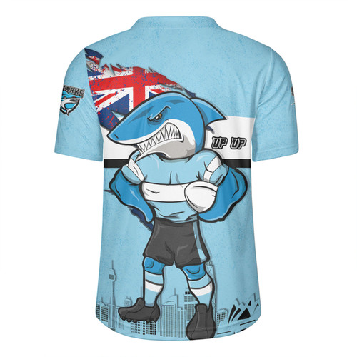 Cronulla-Sutherland Sharks Rugby Jersey Custom For Die Hard Fan Australia Flag Scratch Style Cronulla-Sutherland Sharks Rugby Jersey Custom For Die Hard Fan Australia Flag Scratch Style