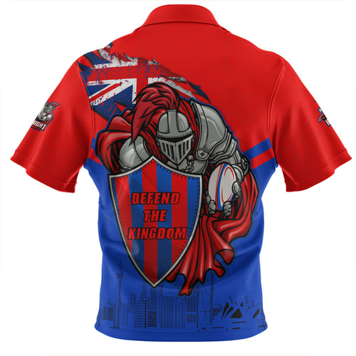 Newcastle Knights Zip Polo Shirt Custom For Die Hard Fan Australia Flag Scratch Style Newcastle Knights Zip Polo Shirt Custom For Die Hard Fan Australia Flag Scratch Style