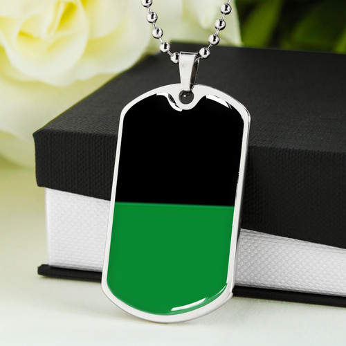 Custom Australia Dog Tag Black And Green