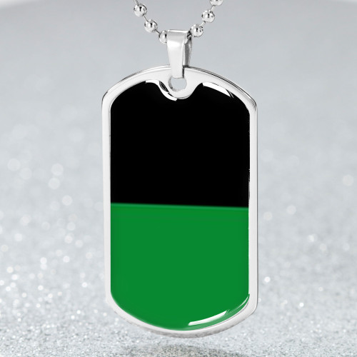 Custom Australia Dog Tag Black And Green