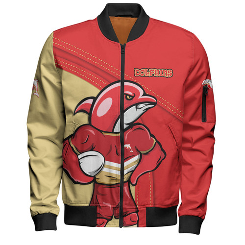 Redcliffe Dolphins Bomber Jacket Custom Team Of Us Die Hard Fan Supporters