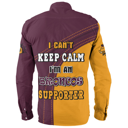 Brisbane Broncos Long Sleeve Shirt Custom Team Of Us Die Hard Fan Supporters