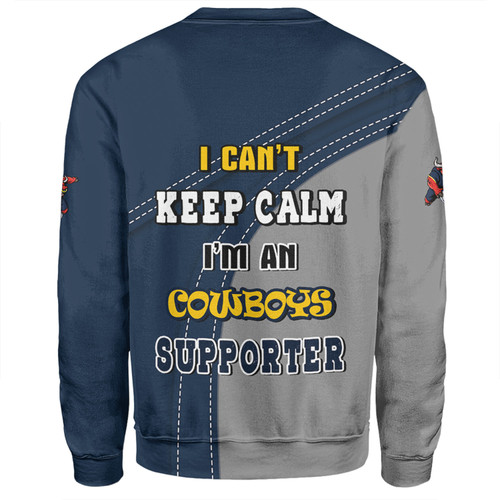 North Queensland Cowboys Sweatshirt Custom Team Of Us Die Hard Fan Supporters North Queensland Cowboys Sweatshirt Custom Team Of Us Die Hard Fan Supporters