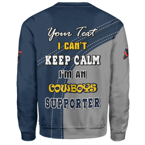North Queensland Cowboys Sweatshirt Custom Team Of Us Die Hard Fan Supporters North Queensland Cowboys Sweatshirt Custom Team Of Us Die Hard Fan Supporters