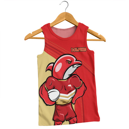 Redcliffe Dolphins Men Singlet Custom Team Of Us Die Hard Fan Supporters