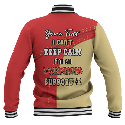 Redcliffe Dolphins Baseball Jacket Custom Team Of Us Die Hard Fan Supporters