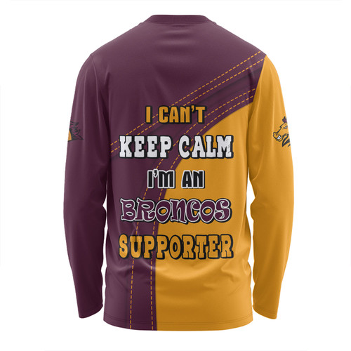 Brisbane Broncos Long Sleeve T-shirt Custom Team Of Us Die Hard Fan Supporters Brisbane Broncos Long Sleeve T-shirt Custom Team Of Us Die Hard Fan Supporters