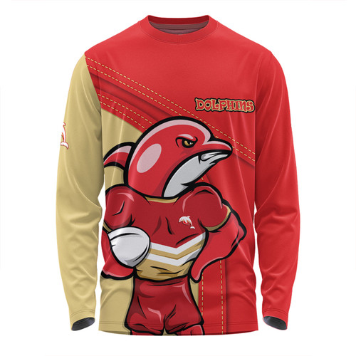 Redcliffe Dolphins Long Sleeve T-shirt Custom Team Of Us Die Hard Fan Supporters