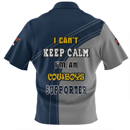 North Queensland Cowboys Zip Polo Shirt Custom Team Of Us Die Hard Fan Supporters North Queensland Cowboys Zip Polo Shirt Custom Team Of Us Die Hard Fan Supporters