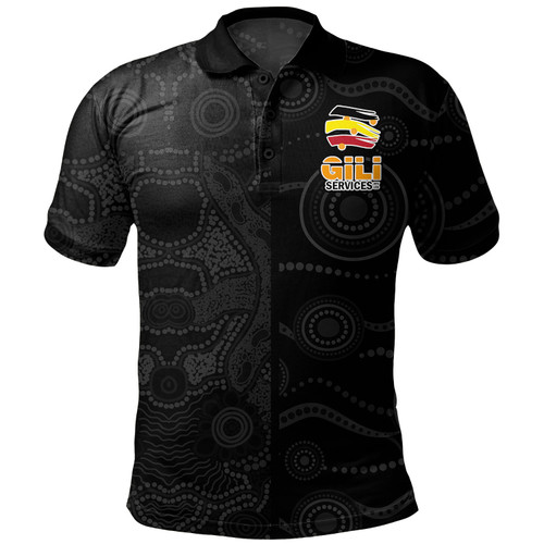 Australia Custom Polo Shirt Aboriginal Dot Art Painting