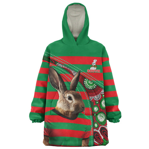 South Sydney Rabbitohs Snug Hoodie Custom Team Of Us Die Hard Fan Supporters Aboriginal Inspired