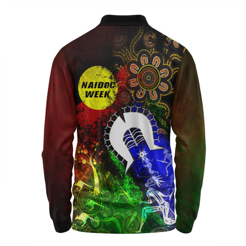 Australia Long Sleeve Polo Shirt Naidoc Week Aboriginal Indigenous Inspired Blood In Me Australia Long Sleeve Polo Shirt Naidoc Week Aboriginal Indigenous Inspired Blood In Me