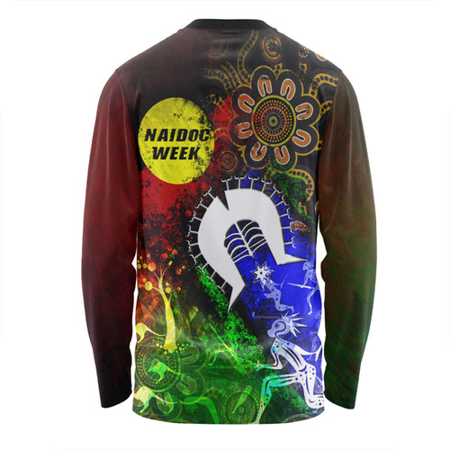 Australia Long Sleeve T-shirt Naidoc Week Aboriginal Indigenous Inspired Blood In Me Australia Long Sleeve T-shirt Naidoc Week Aboriginal Indigenous Inspired Blood In Me