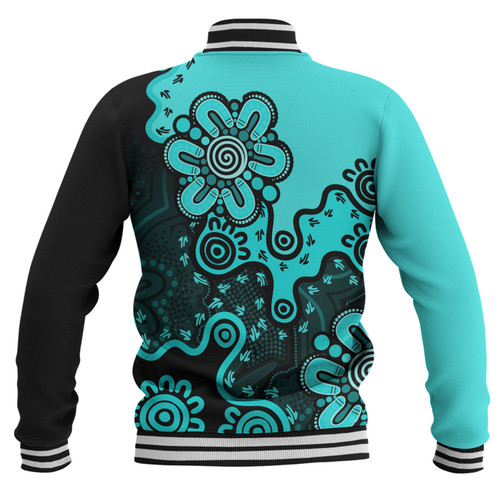 Australia Baseball Jacket Aboriginal Style Of Background Red (Turquoise,Purple) Australia Baseball Jacket Aboriginal Style Of Background Red (Turquoise,Purple)