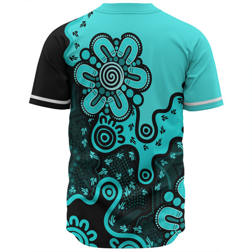 Australia Baseball Shirt Aboriginal Style Of Background Red (Turquoise,Purple) Australia Baseball Shirt Aboriginal Style Of Background Red (Turquoise,Purple)