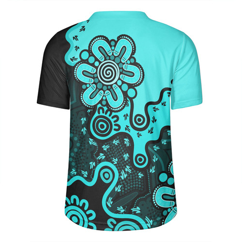 Australia Rugby Jersey Aboriginal Style Of Background Red (Turquoise,Purple) Australia Rugby Jersey Aboriginal Style Of Background Red (Turquoise,Purple)