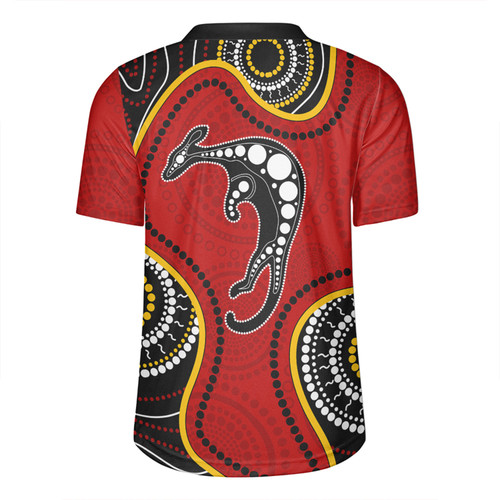 Australia Rugby Jersey Aboriginal Art With Kangaroo Australia Rugby Jersey Aboriginal Art With Kangaroo