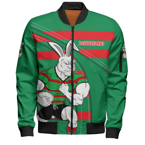 South Sydney Rabbitohs Bomber Jacket Custom Team Of Us Die Hard Fan Supporters