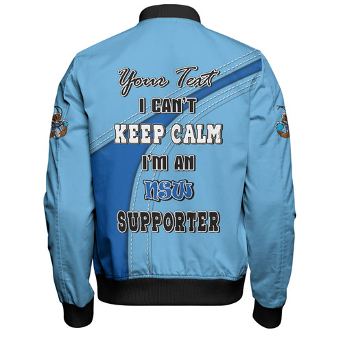New South Wales Blues Bomber Jacket Custom Team Of Us Die Hard Fan Supporters New South Wales Blues Bomber Jacket Custom Team Of Us Die Hard Fan Supporters