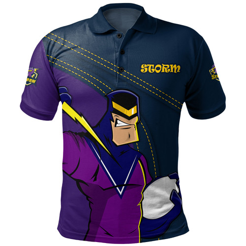 Melbourne Storm Polo Shirt Custom Team Of Us Die Hard Fan Supporters