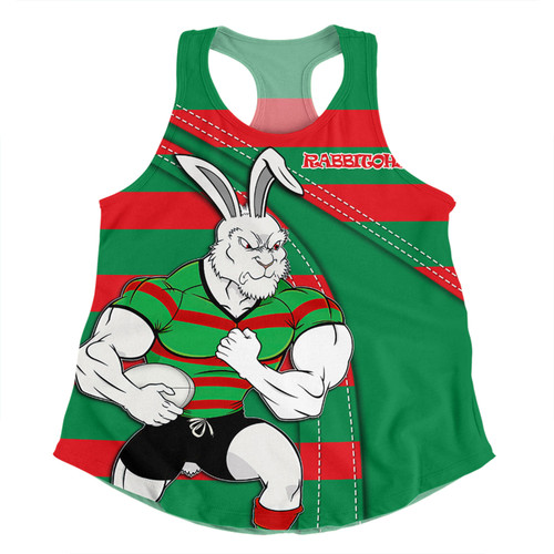 South Sydney Rabbitohs Women Racerback Singlet Custom Team Of Us Die Hard Fan Supporters