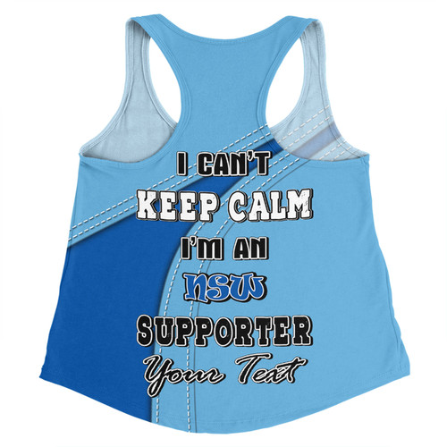 New South Wales Blues Women Racerback Singlet Custom Team Of Us Die Hard Fan Supporters New South Wales Blues Women Racerback Singlet Custom Team Of Us Die Hard Fan Supporters