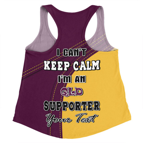 Queensland Maroons Women Racerback Singlet Custom Team Of Us Die Hard Fan Supporters Queensland Maroons Women Racerback Singlet Custom Team Of Us Die Hard Fan Supporters