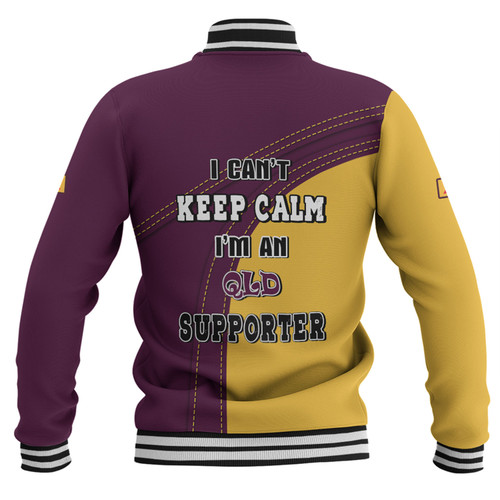 Queensland Maroons Baseball Jacket Custom Team Of Us Die Hard Fan Supporters Queensland Maroons Baseball Jacket Custom Team Of Us Die Hard Fan Supporters