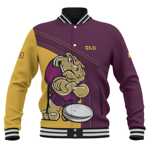 Queensland Maroons Baseball Jacket Custom Team Of Us Die Hard Fan Supporters