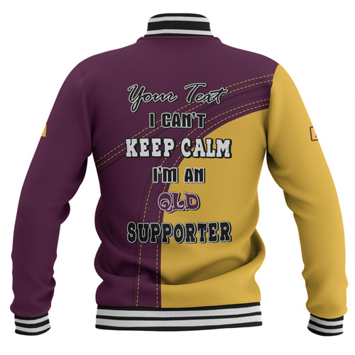 Queensland Maroons Baseball Jacket Custom Team Of Us Die Hard Fan Supporters Queensland Maroons Baseball Jacket Custom Team Of Us Die Hard Fan Supporters