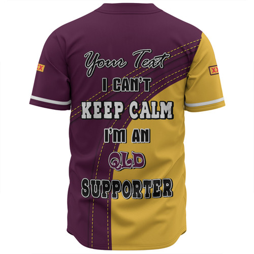 Queensland Maroons Baseball Shirt Custom Team Of Us Die Hard Fan Supporters Queensland Maroons Baseball Shirt Custom Team Of Us Die Hard Fan Supporters