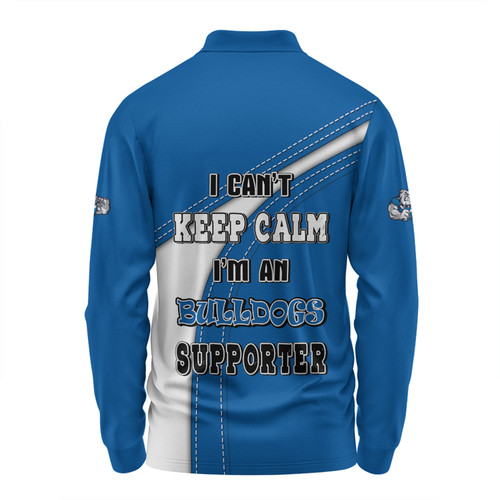 Canterbury-Bankstown Bulldogs Long Sleeve Polo Shirt Custom Team Of Us Die Hard Fan Supporters Canterbury-Bankstown Bulldogs Long Sleeve Polo Shirt Custom Team Of Us Die Hard Fan Supporters