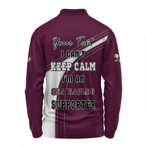 Manly Warringah Sea Eagles Long Sleeve Polo Shirt Custom Team Of Us Die Hard Fan Supporters Manly Warringah Sea Eagles Long Sleeve Polo Shirt Custom Team Of Us Die Hard Fan Supporters