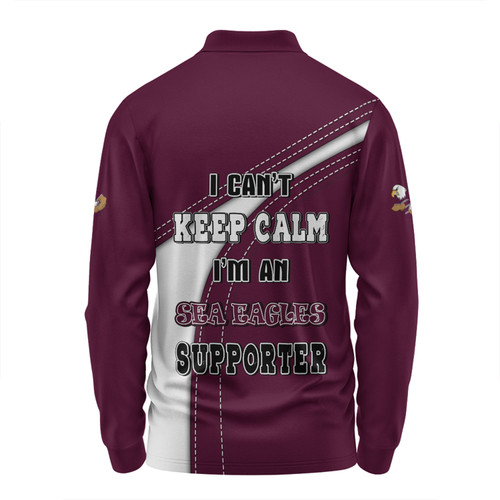 Manly Warringah Sea Eagles Long Sleeve Polo Shirt Custom Team Of Us Die Hard Fan Supporters Manly Warringah Sea Eagles Long Sleeve Polo Shirt Custom Team Of Us Die Hard Fan Supporters