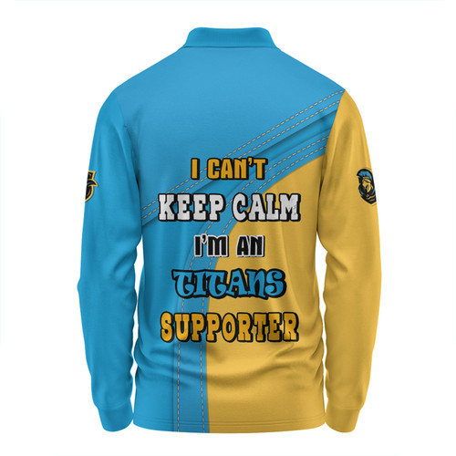 Gold Coast Titans Long Sleeve Polo Shirt Custom Team Of Us Die Hard Fan Supporters Gold Coast Titans Long Sleeve Polo Shirt Custom Team Of Us Die Hard Fan Supporters