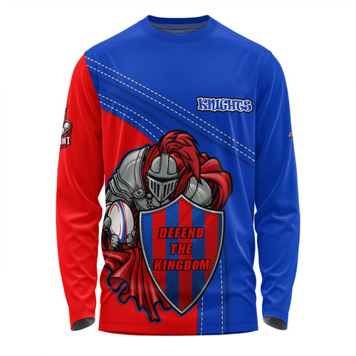 Newcastle Knights Long Sleeve T-shirt Custom Team Of Us Die Hard Fan Supporters